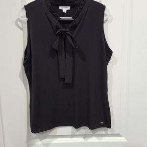 Calvin Klein tie neck blouse